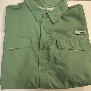 Size 2XL Habit Men's UPF 40+ UV Protection Short-Sleeve Fishing Shirt